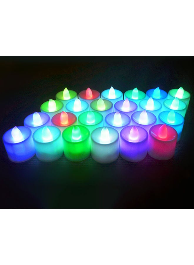 Generic - 12-Piece Electric LED Flameless Tealight Candles Set Multicolour - Image 1