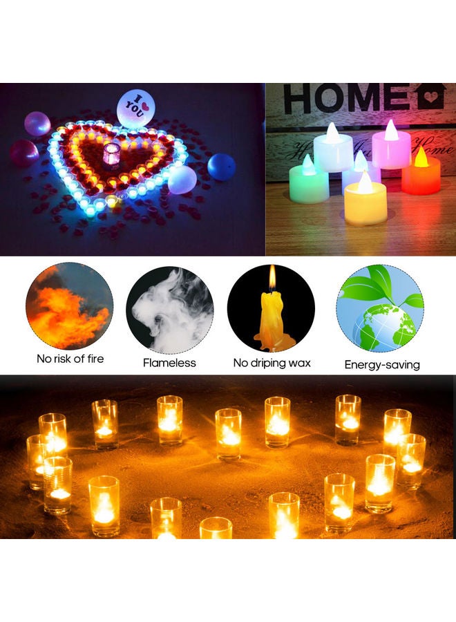 Generic - 12-Piece Electric LED Flameless Tealight Candles Set Multicolour - Image 1
