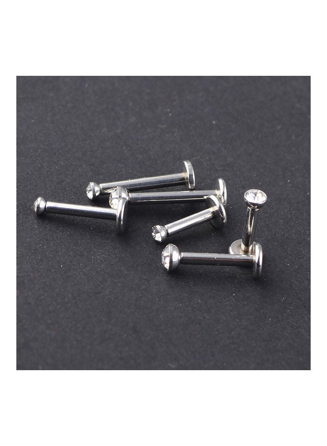 طقم أقراط للأنف من الإستانلس ستيل للنساء مكون من 6 قطع - Image 4