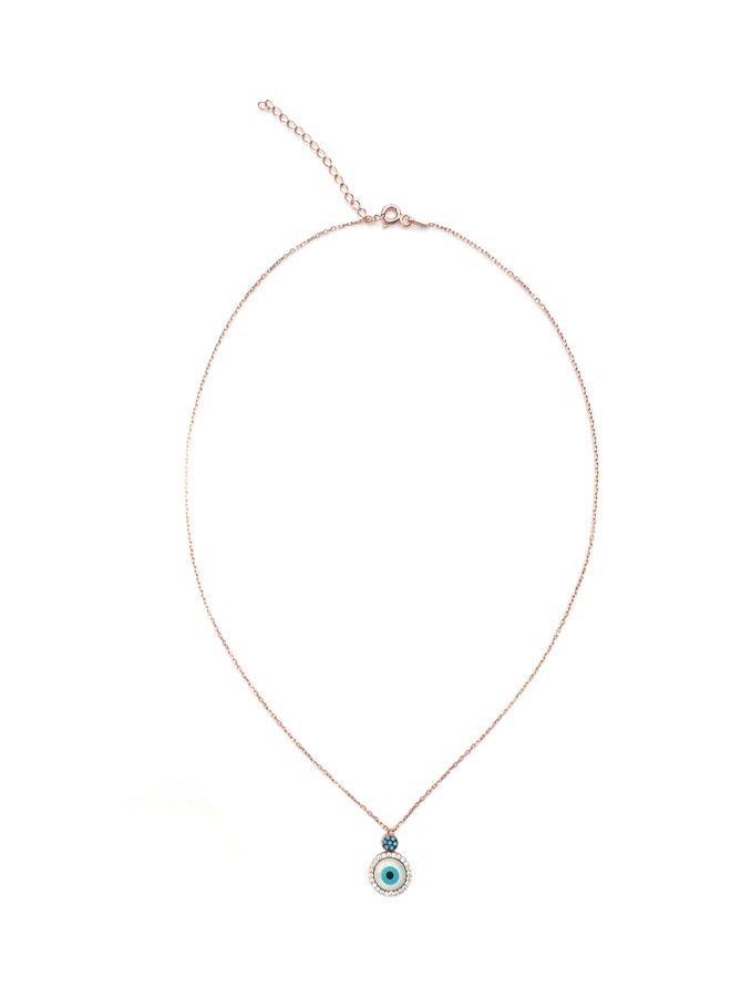 ألوان قلادة من الفضة بتصميم عين الحسد - Image 2
