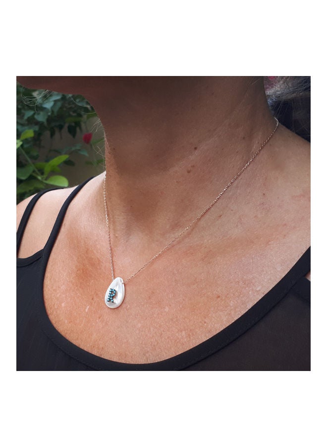 ألوان قلادة صنوع من الفضة عل شكل حرف "R" - Image 4