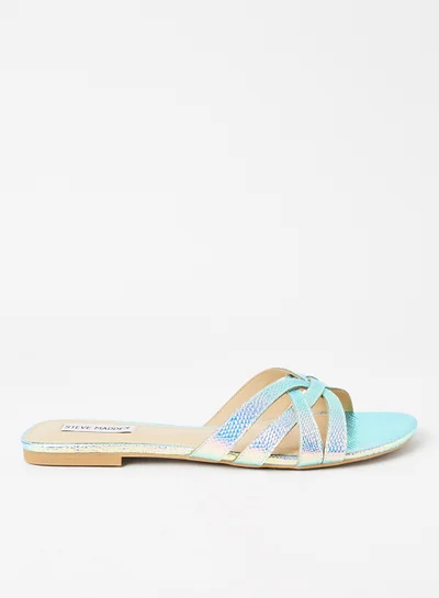 STEVE MADDEN Glittery detailed Flat Sandals Multicolor