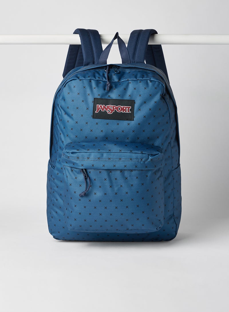 JANSPORT - Superbreak Plus  Polka Dot Printed Backpack Winter Grid - Image 1