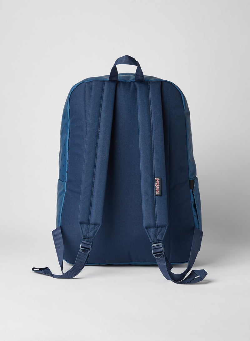 JANSPORT - Superbreak Plus  Polka Dot Printed Backpack Winter Grid - Image 1