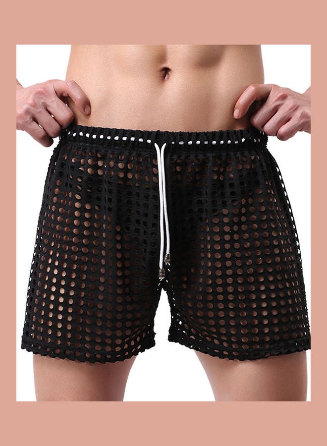 Drawstring Beach Shorts Black 