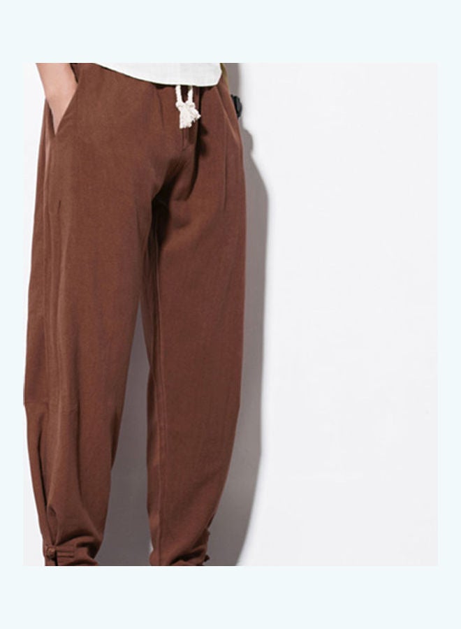 Casual Loose Pants Coffee