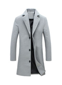 Winter Long Coat Light Grey
