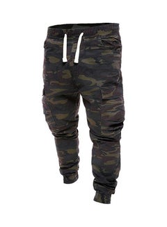 Camouflage Print Trouser Army Green