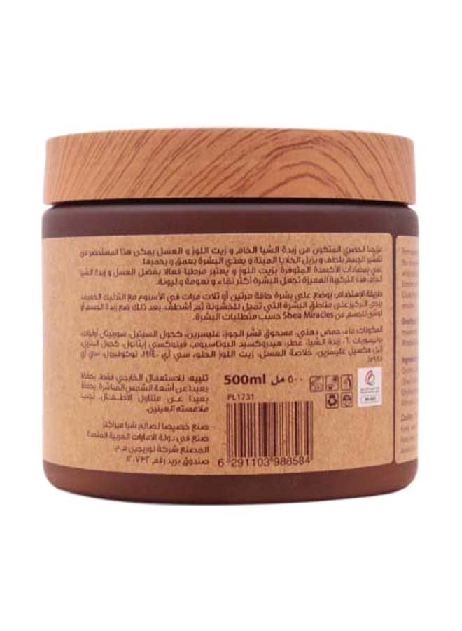 شيا ميراكلز مقشر للجسم بزيت اللوز والعسل 500ملليلتر  - Image 3