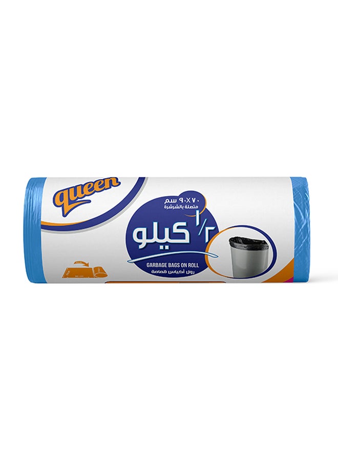 Queen - Plastic Trash Bag Roll Blue 70x90cm - Image 1