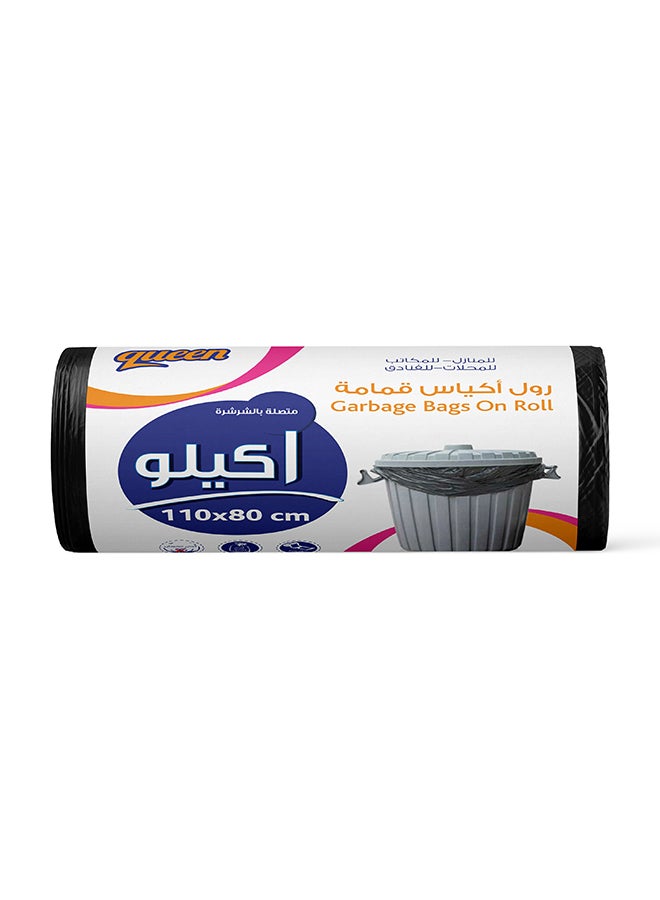 Queen - Plastic Trash Bag Roll Black 110x80cm - Image 1