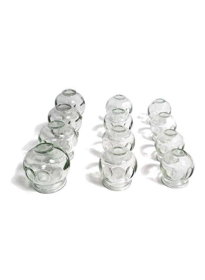 12-Piece Fire Glass Cupping Jars Set - Image 2