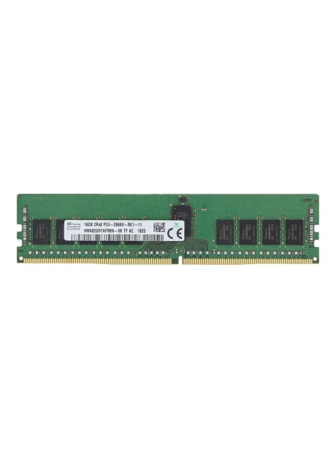 SK Hynix - 16GB HMA82GR7AFR8N VK DDR4-2666 PC4-2666V RDIMM Green/Black - Image 1