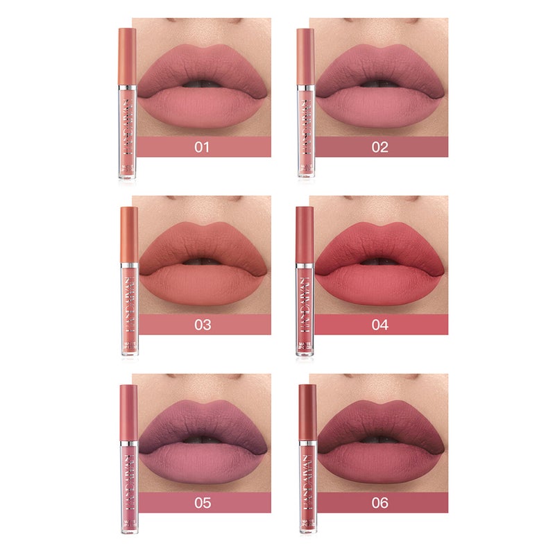 Handaiyan - 6-Piece Matte Liquid Lipstick Multicolour - Image 1