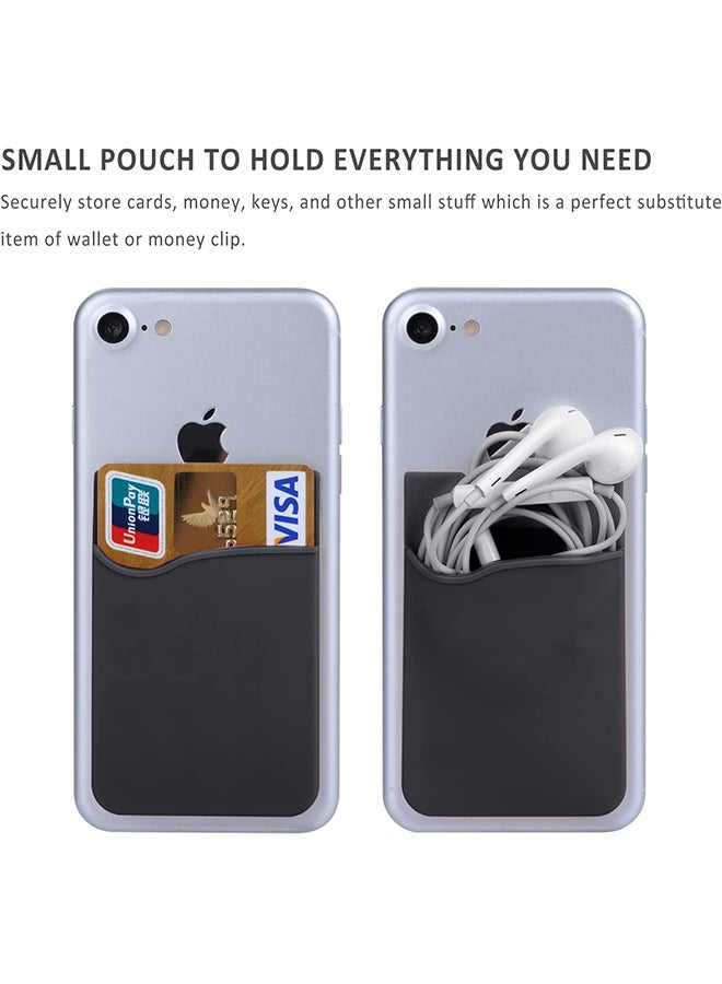 3M Mobile Stick-On Credit Card Holder Black - Image 4