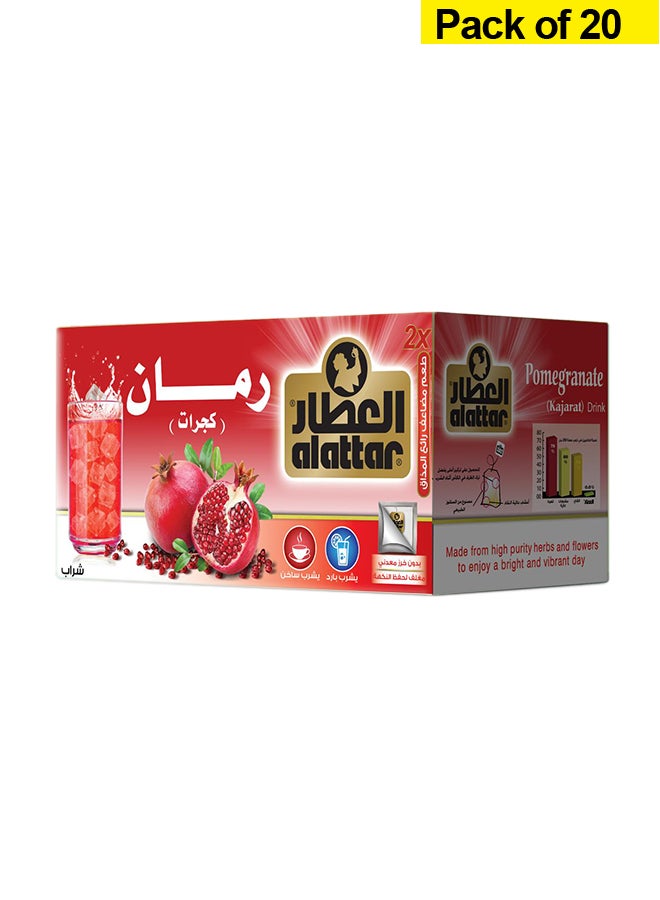Al Attar Pomegranate Herbal Tea Bag Pack of 20
