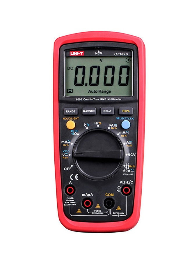 UNI-T - True RMS Digital Multimeter Red 6x22x16cm - Image 1