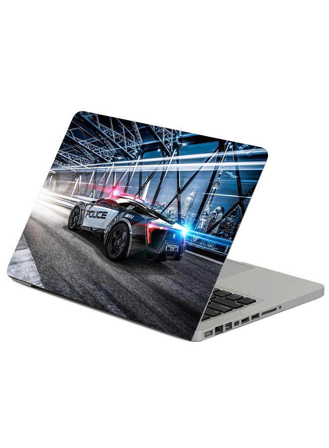 فاست برينت حافظة لابتوب مزينة بطبعة سيارة شرطة رياضية متعدد الألوان