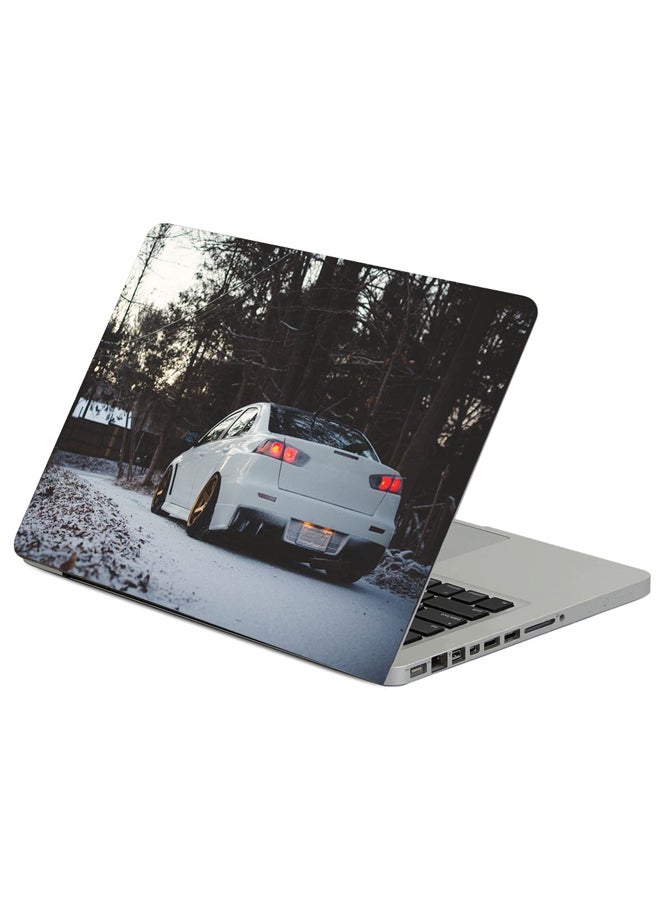 حافظة لابتوب بطبعة منظر خلفي لسيارة ميتسوبيشي لانسر متعدد الألوان