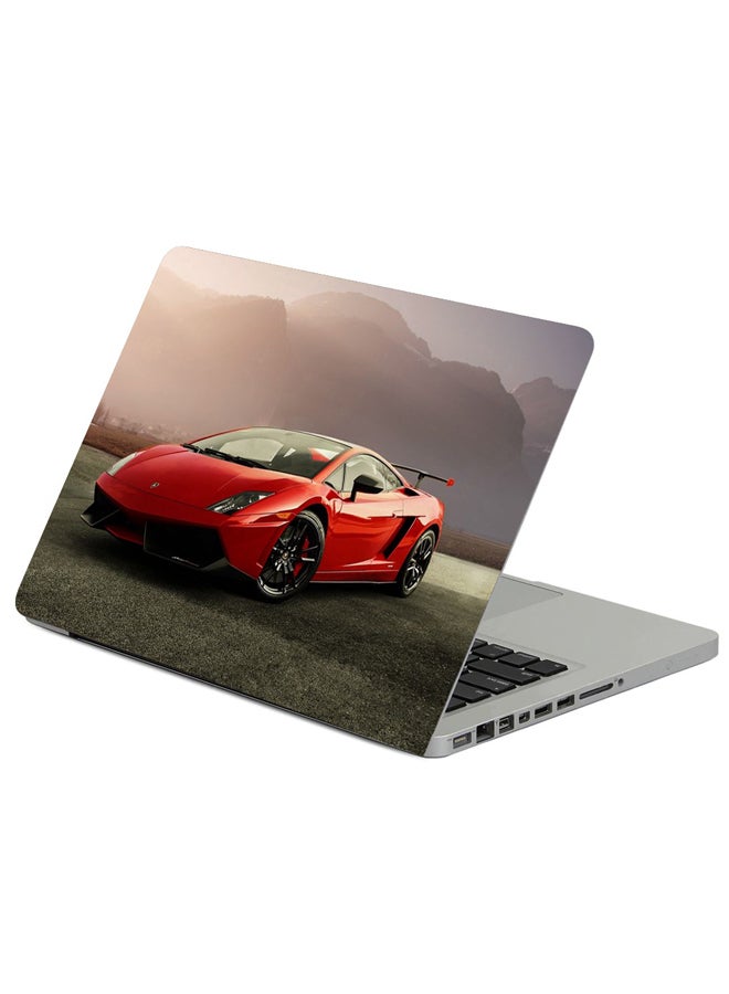 Lamborghini Gallardo Car Printed Laptop Sleeve Multicolor