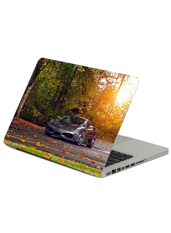 Fast Print Ferrari 430 Scuderia Printed Laptop Sleeve Multicolor