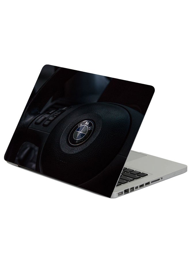 Fast Print BMW Wheel Logo Printed Laptop Skin Cover Multicolor