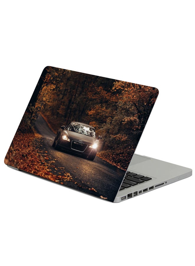 Fast Print Audi Tt Road Printed Laptop Sleeve Multicolor