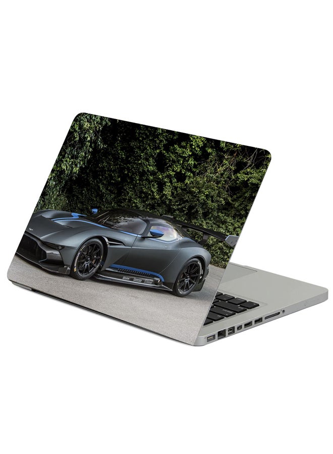 فاست برينت حافظة لابتوب بطبعة صورة جانبية لسيارة أستون مارتن فولكان متعدد الألوان