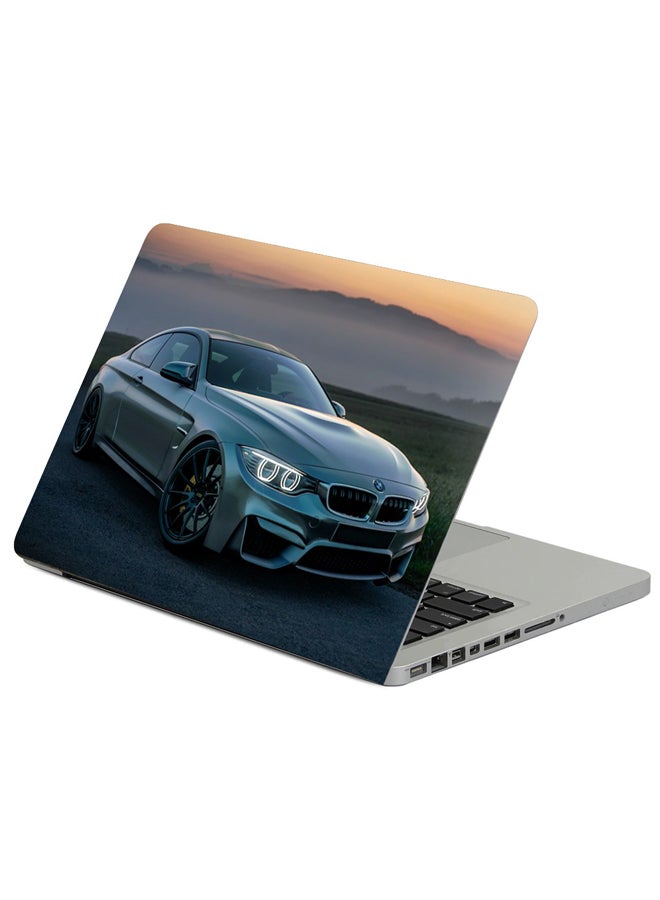 Bmw Car Front View Printed Laptop Sleeve Multicolor
