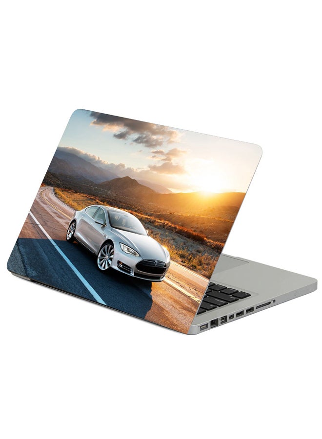 Fast Print Tesla Model S Tesla Model S Printed Laptop Sleeve Multicolor