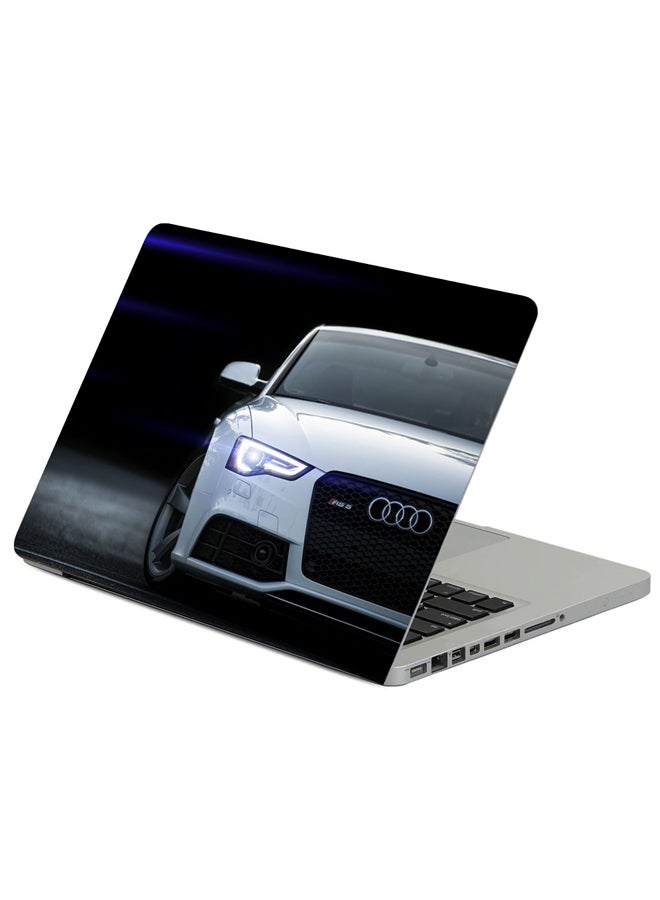 Rs5 Audi White Printed Laptop Sticker Multicolour