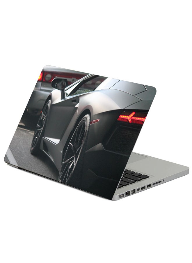 Fast Print Lamborghini Lights Wheel Printed Laptop Sleeve Multicolour