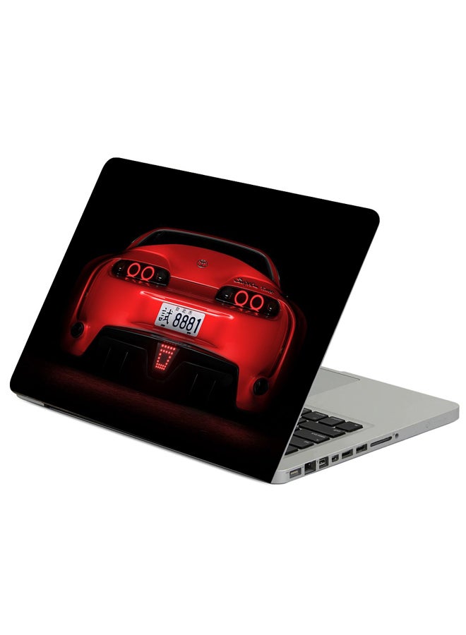 Fast Print Toyota Supra Toyota Sportscar Printed Laptop Sleeve Multicolor