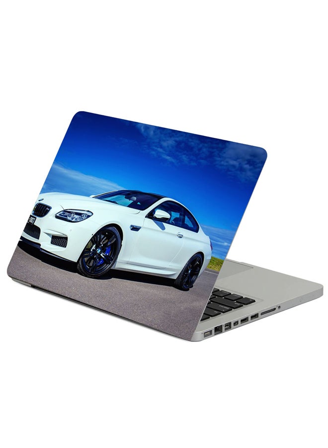Fast Print Bmw M6 White Printed Laptop Sleeve Multicolor