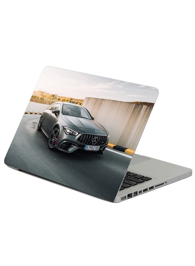 Mercedes Benz Car Side View Printed Laptop Sleeve Multicolor