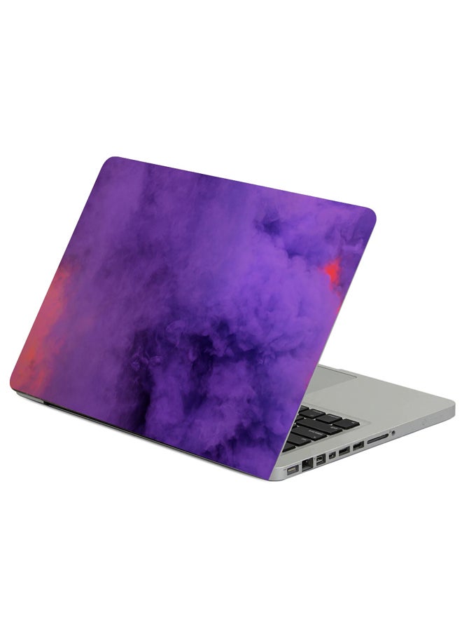 Fast Print Smoke Purple Shroud Printed Laptop Sleeve Multicolour 