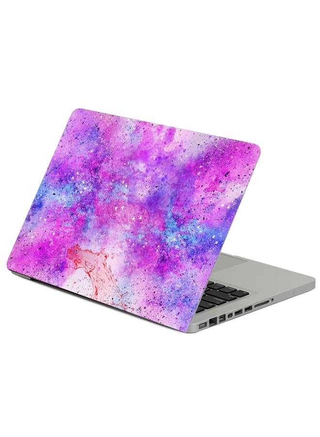 Fast Print Stains Texture Watercolor Printed Laptop Sticker Multicolour
