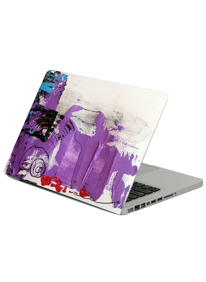 Fast Print Abstract Paint Stains Printed Laptop Sleeve Multicolour