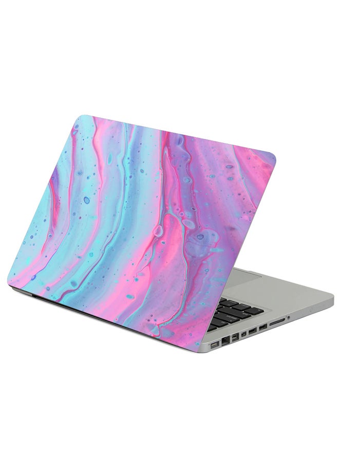 Fast Print Paint Stains Pink Printed Laptop Sleeve Multicolour