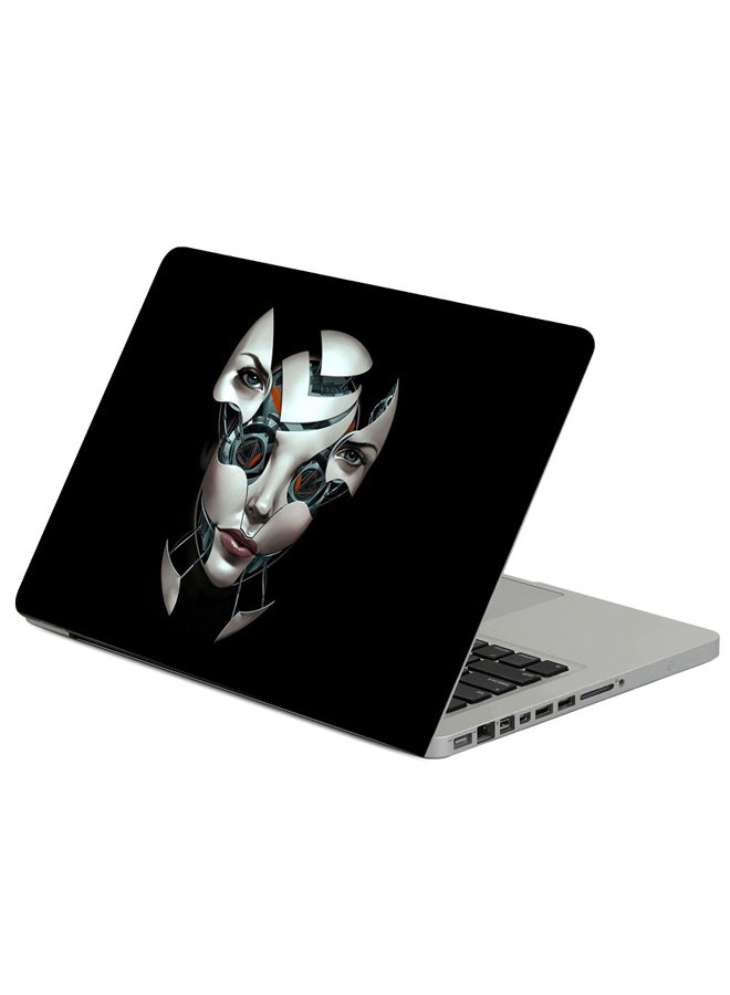 Fast Print Face Robot Connection Printed Laptop Sicker Multicolour