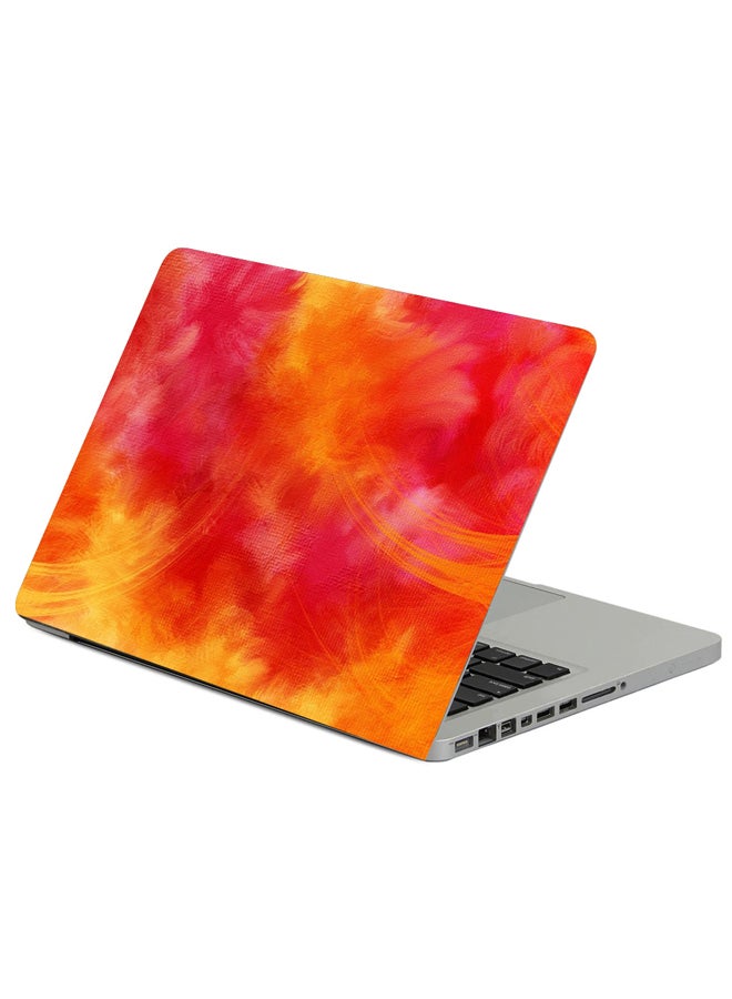Fast Print Colorful Bright Orange Printed Laptop Sleeve Multicolour
