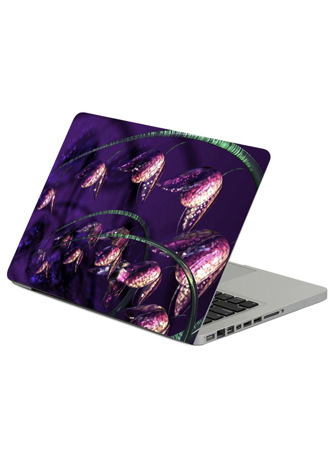 Fast Print Art Flowers Bells Printed Laptop Sleeve Multicolour 
