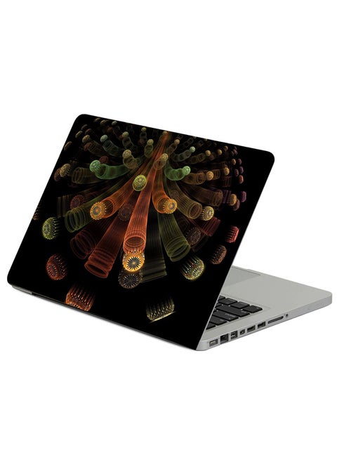 Fractal Flight Tube Printed Laptop Sleeve Multicolour