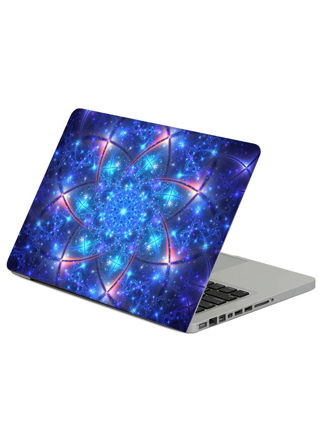 Fractal Glow Bright Printed Laptop Sleeve Multicolour
