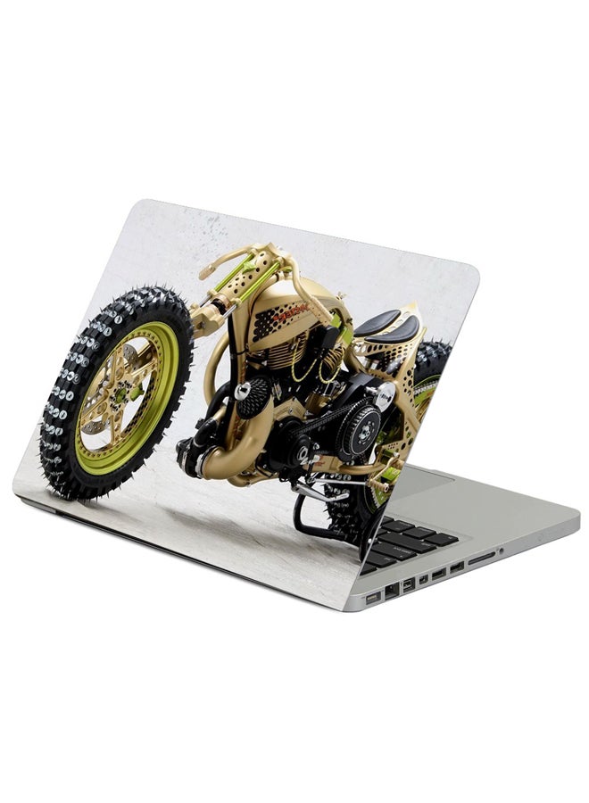 Fast Print Tgs Seppster Ice Racer Motorcycle Printed Laptop Sleeve Multicolour 