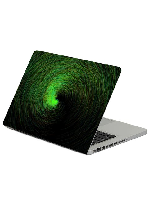 Rotation Circles Lines Printed Laptop Sleeve Multicolor