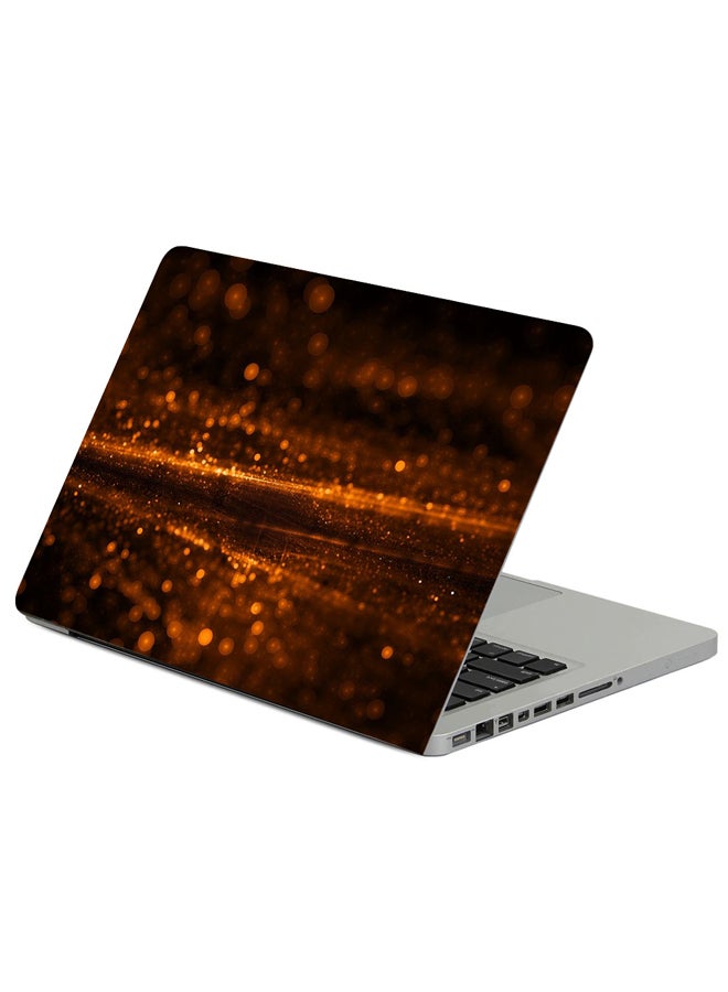 Fast Print Glare Bokeh Shine Printed Laptop Skin Cover Multicolor