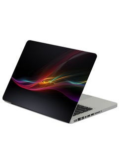 Abstraction Colorful Wavy Printed Laptop Sleeve Multicolor