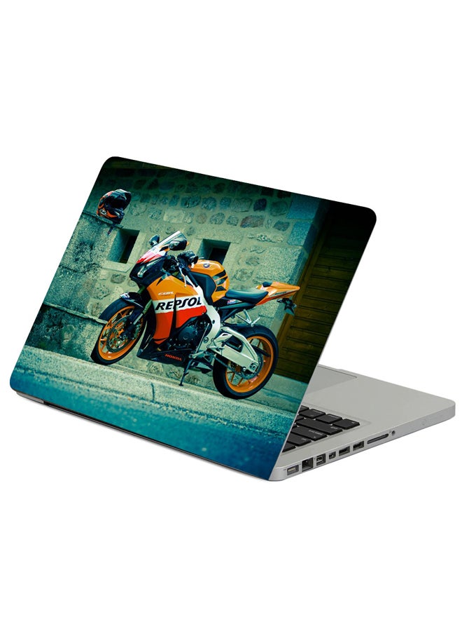 Fast Print Honda Cbr Fireblade Printed Laptop Sleeve Multicolor 
