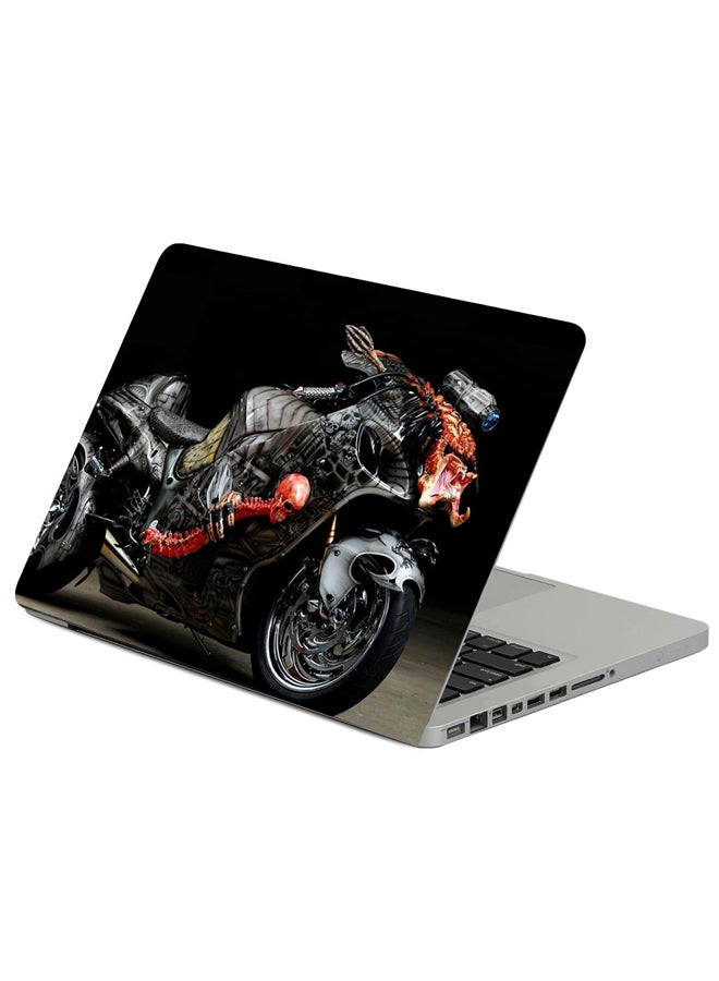 Fast Print Tuning Sport Bike Airbrush Printed Laptop Sleeve Multicolor